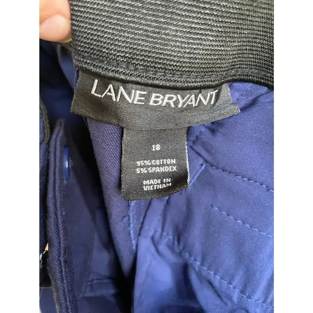 Lane Bryant Womens Pants Size 18‎ The Ashley Navy Blue Curvy Fit Plus Size NEW - Picture 4 of 5